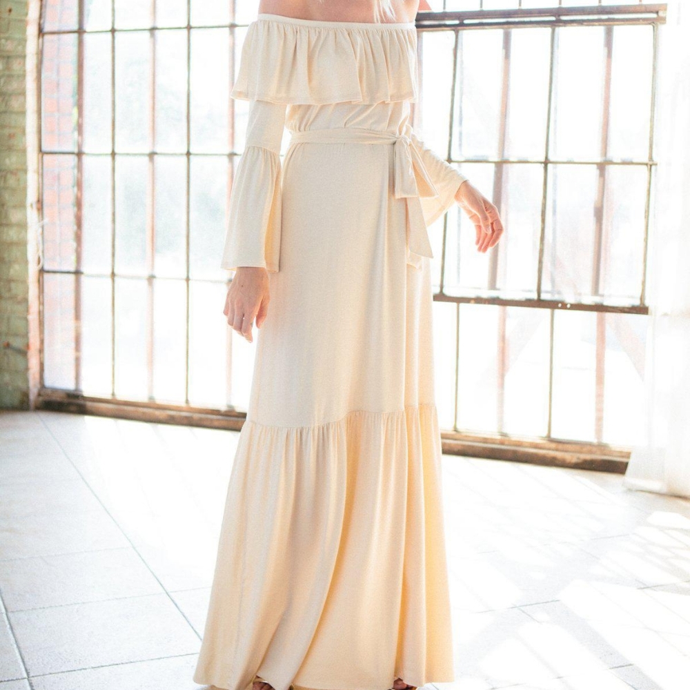 NET RACHEL PALLY KYRON MAXI 1X/XL Cream